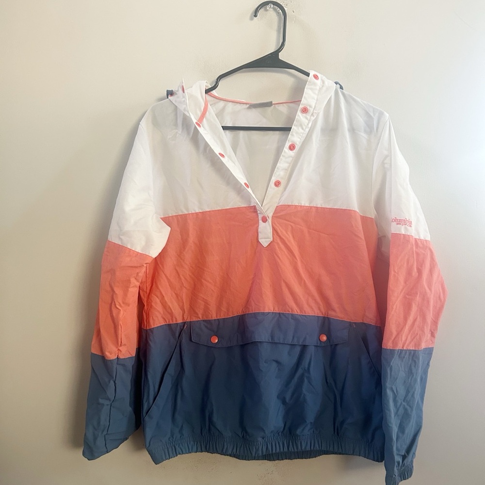 Columbia colorblocked windbreaker XS‎
